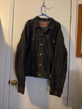 Vintage Guess Denim Jacket Dark Wash Men's Size 3X Trucker Style